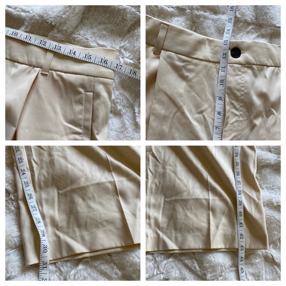 Zara Cream Tan Wide Leg High Waist Full Length Pants Size Large - Picture 13 of 14